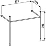 Консоль под раковину LAUFEN KARTELL 90 см 3.8533.6.450.000.1